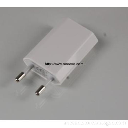 5V/1A USB travel charger for iphone,ipod,HTC,Samsung etc.